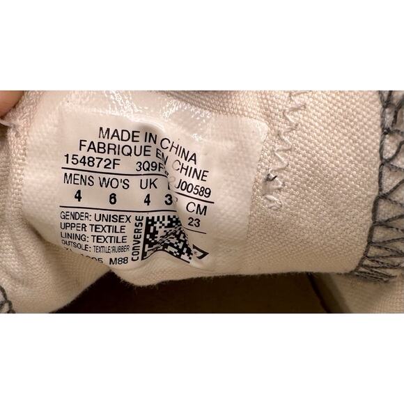 Converse All Star Floral Daisy Low Top Sneakers Womens Size 6 Gray - Picture 9 of 10